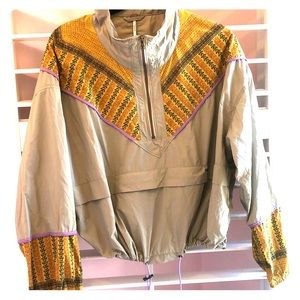 Quarter zip windbreaker